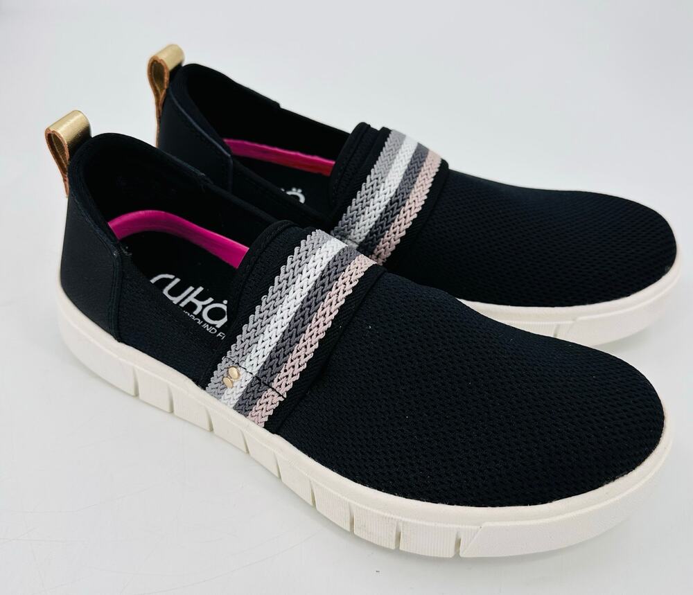 Ryka Haze Surround Fit Stretch Knit Slip On Walking Sneaker Shoe Womens Size 6.5